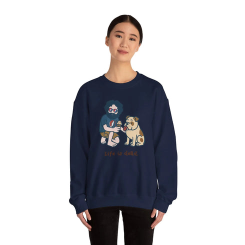 Grateful Dead - Jerry and Frank Are Sharin' | Life is dead. Crewneck Sweatshirt - StealieShop